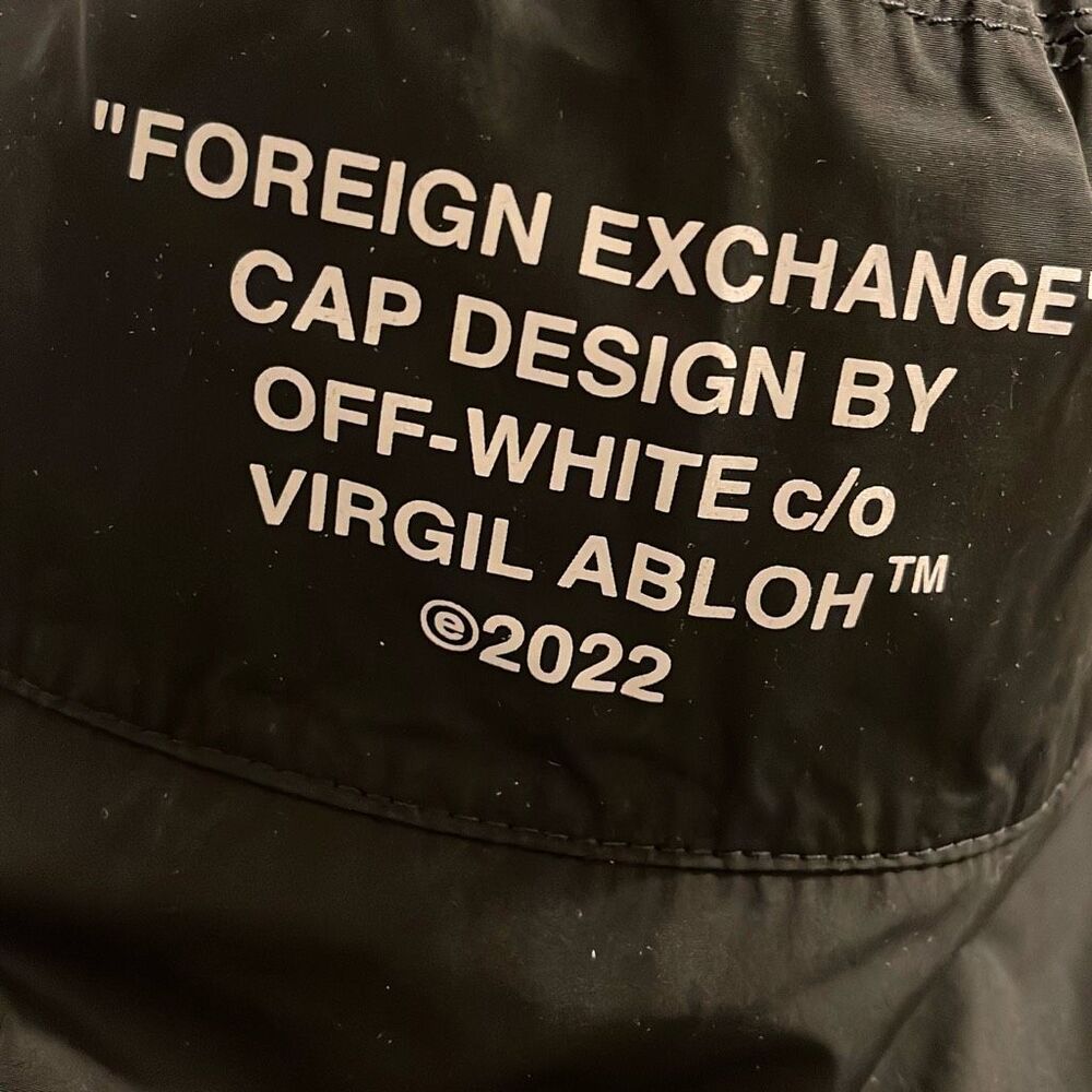 Off-White c/o Virgil Abloh Foreign Exchange Cap Design Hat - Picture 2 of 10